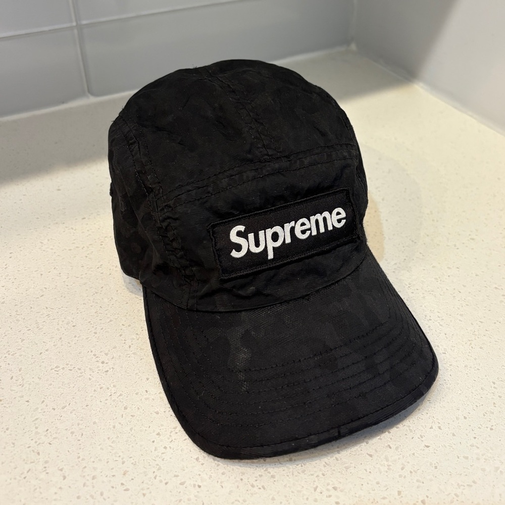 Supreme Overdyed Camo Nylon Camp Cap
